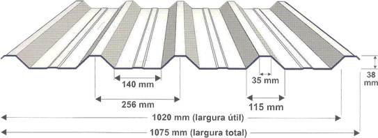 Telha Metálica Ondulada AT 17/980
